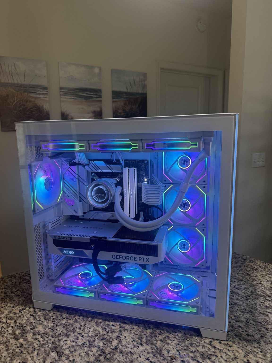 White AERO RGB gaming PC