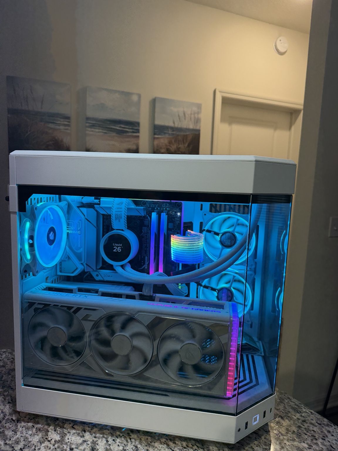 White refurbished gaming PC currently for sale